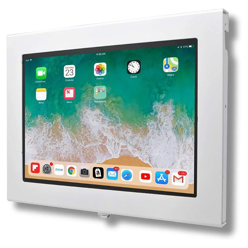 Apple iPad 10 10.9" 2022/ iPad 11" 2025 金屬防盜保護殼 白
